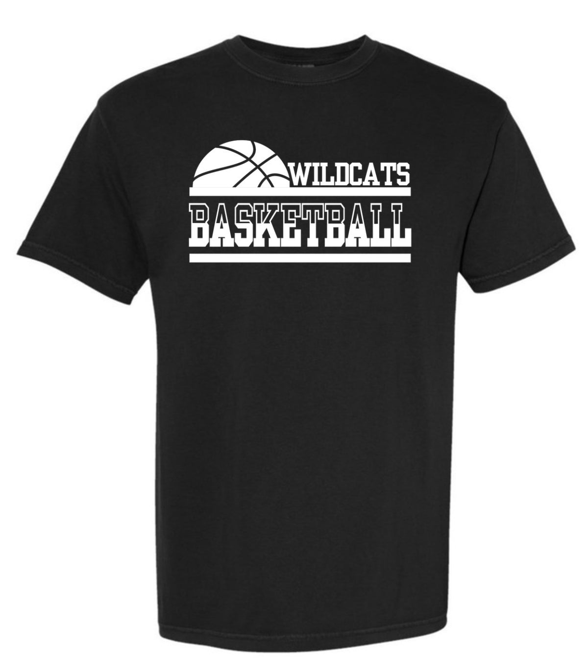 Wildcats Basketball Stacked Tee