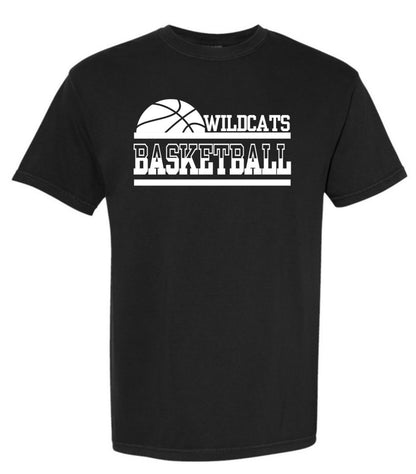 Wildcats Basketball Stacked Tee