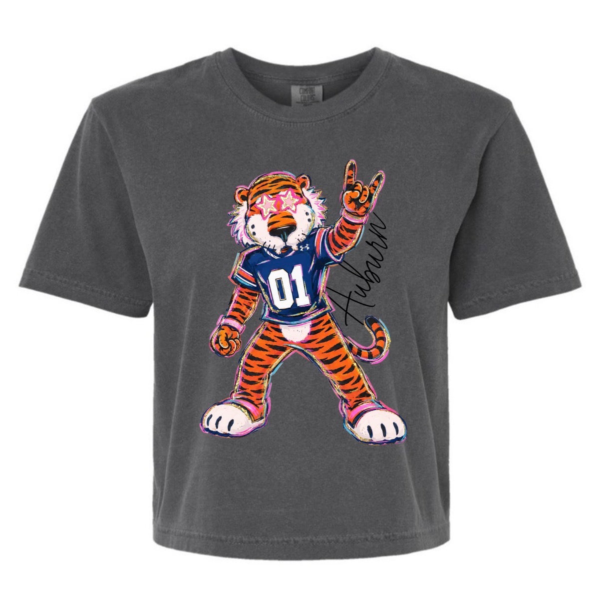 Boxy Aubie Color Tee