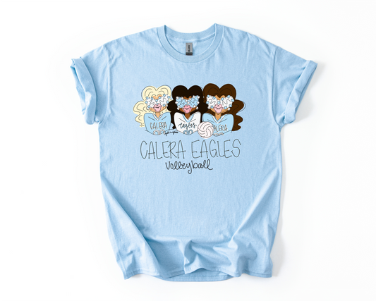 “Calera Eagles Volleyball ” Gals Tee