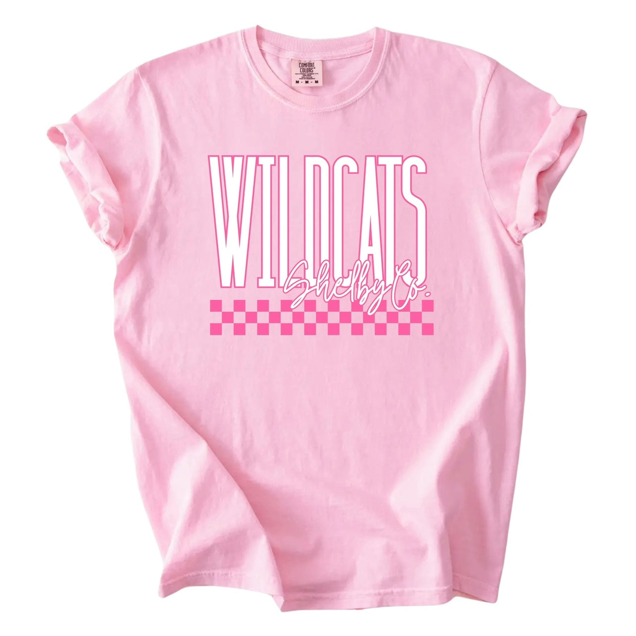Checkered Pink Out Tee