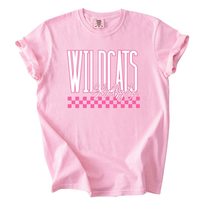 Checkered Pink Out Tee