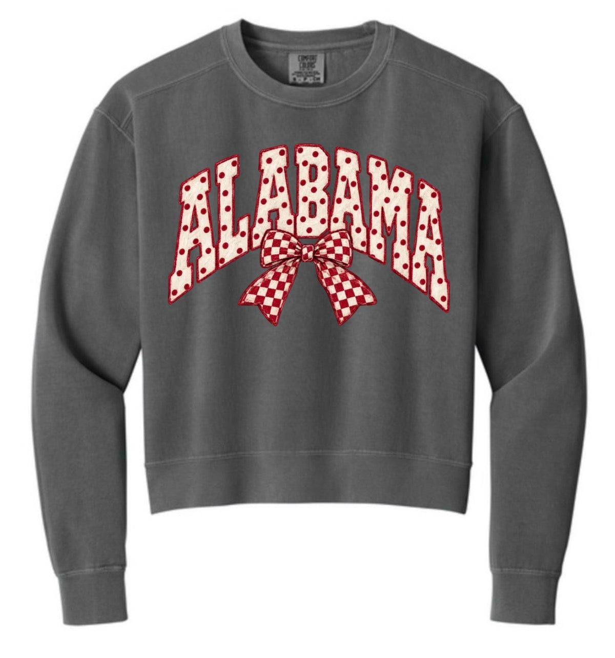 Alabama Polka Dot Boxy Comfort Color Sweatshirt