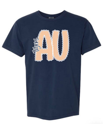 AU Striped Lace Tee