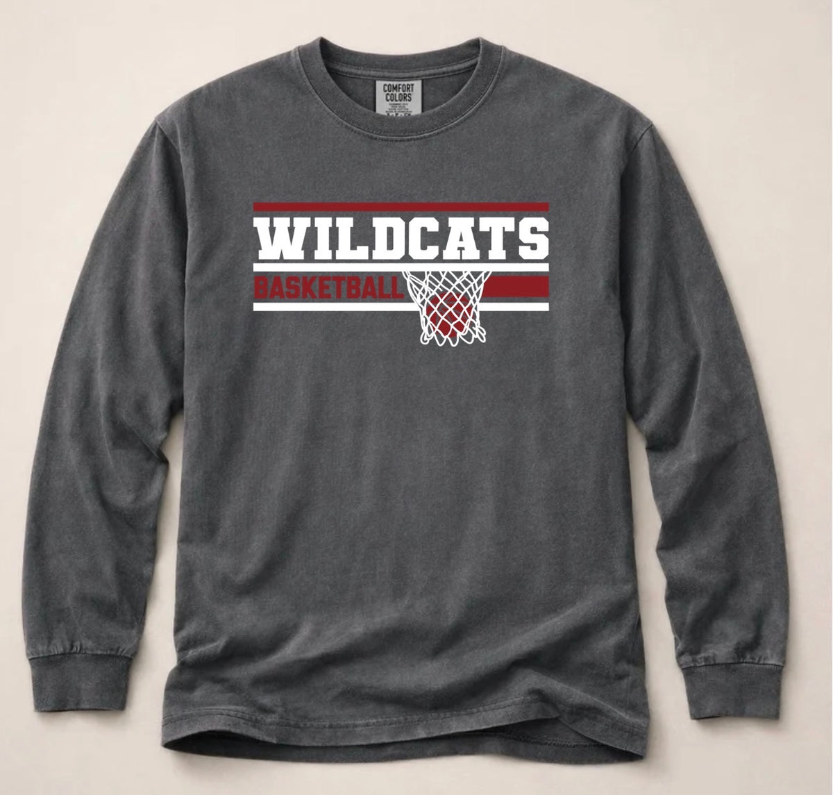 Wildcats Basketball Net Long Sleeve Tee