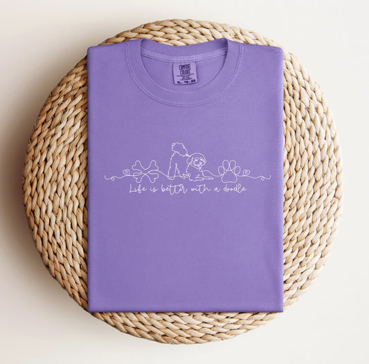 “Life is better with a doodle” Tee