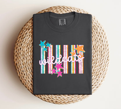 Custom mascot striped/star Tee