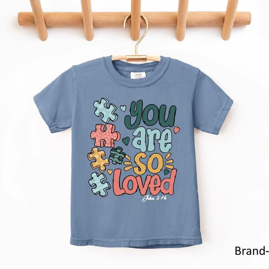 “You are so loved” Puzzle Piece Tee