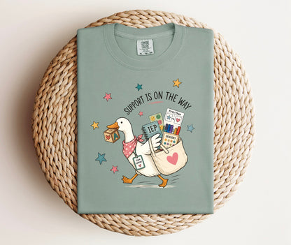 Support is on the way Tee