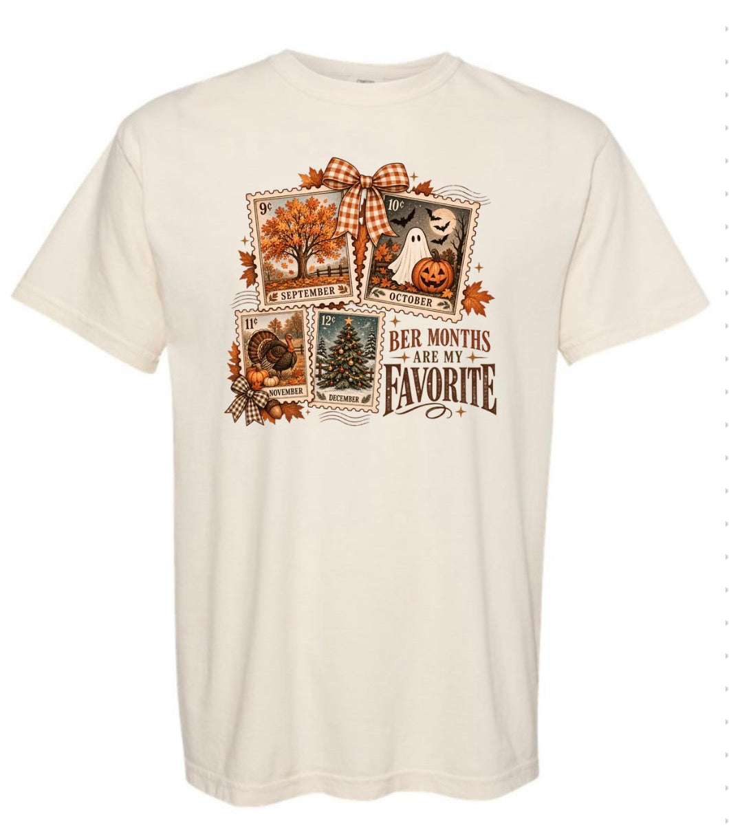 Fall monthly stamps Tee