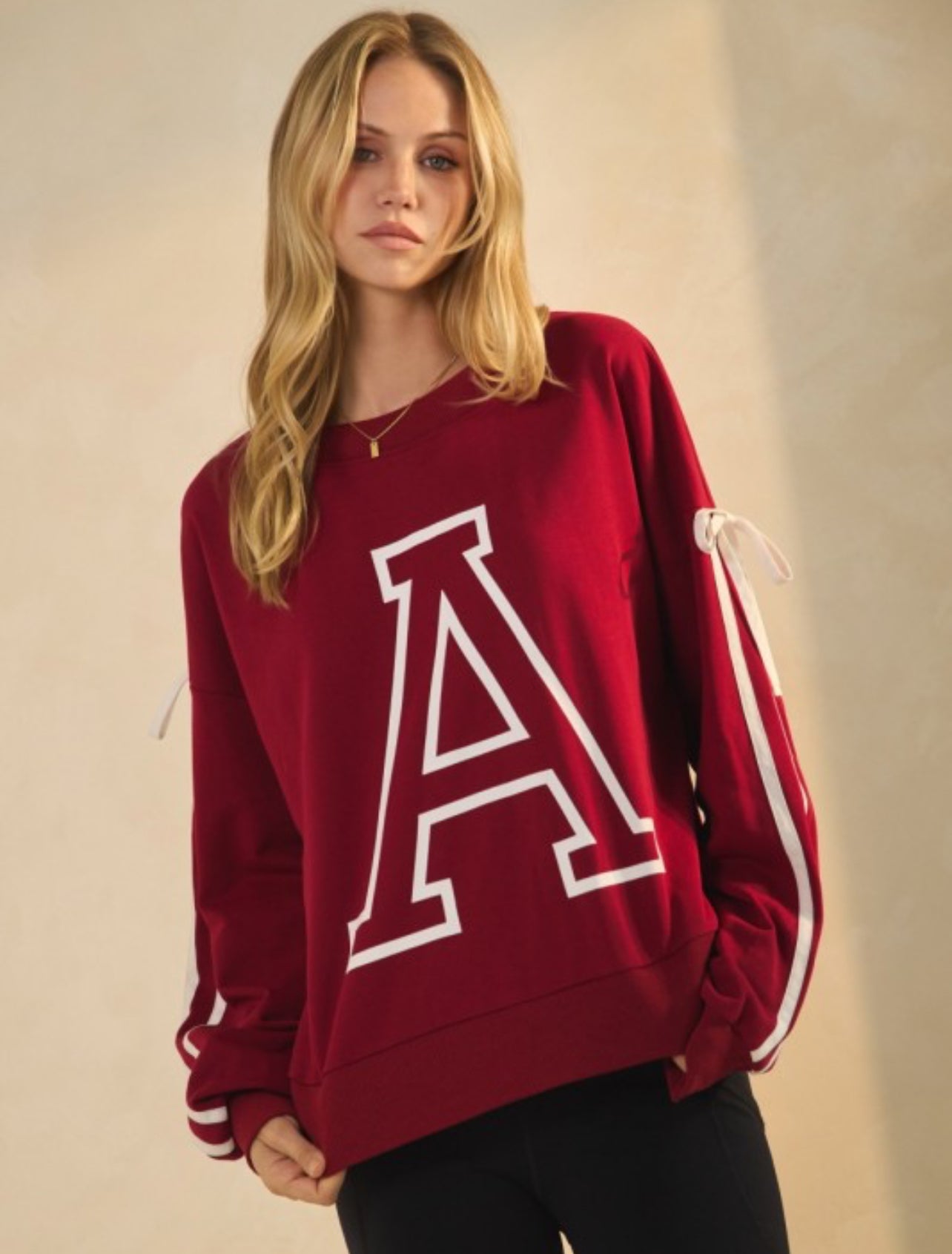 Alabama “A” Ribbon Crewneck