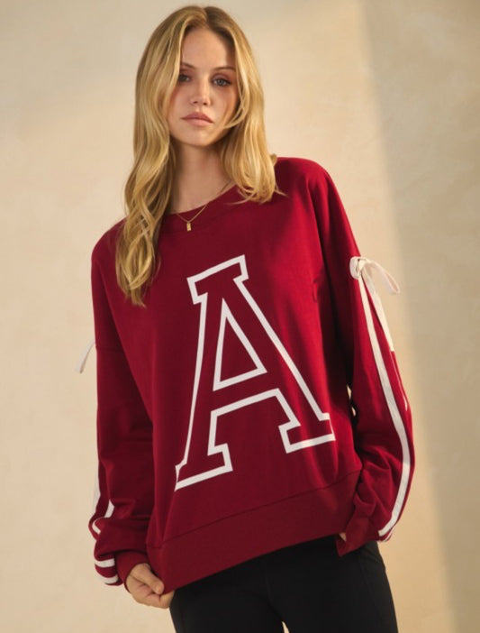 Alabama “A” Ribbon Crewneck