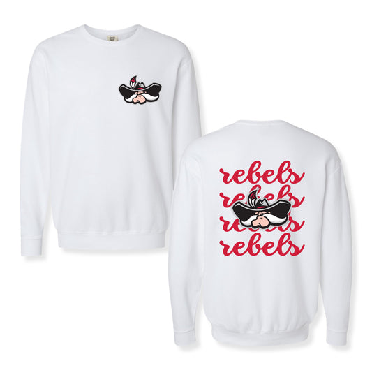 Rebels Stacked Mascot Sweatshirt