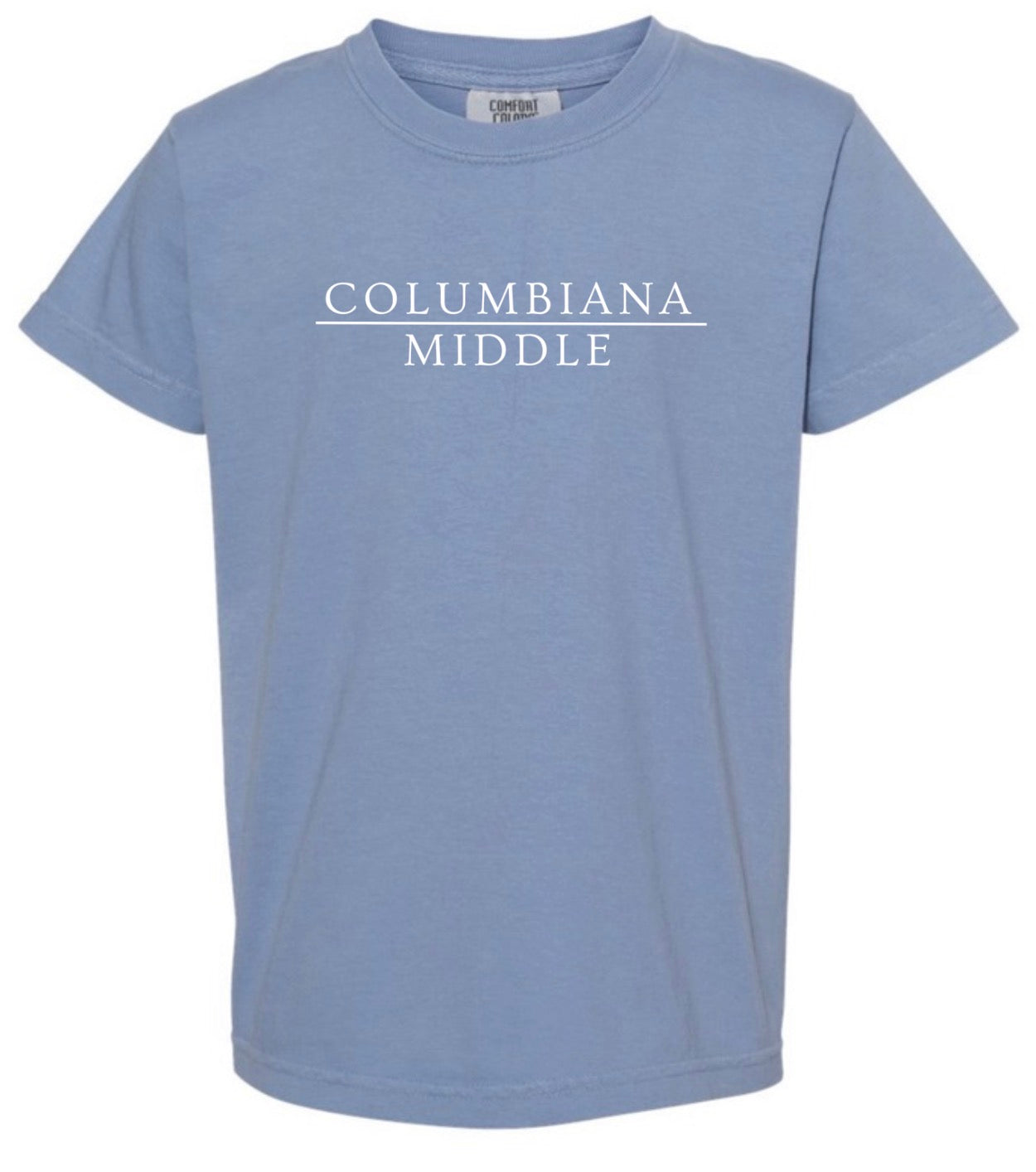Stacked Columbiana Middle Washed Denim Tee