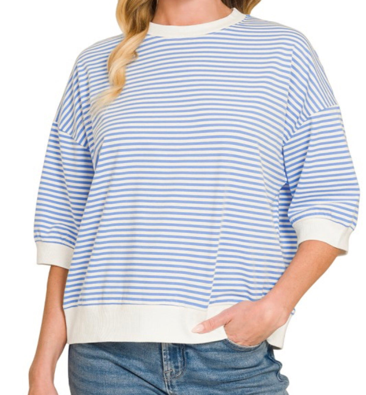 The striped Belle Boutique Top