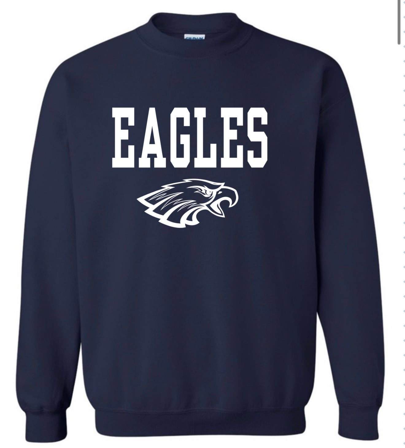 Eagles Mascot Navy Sweatshirt