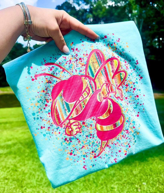 Watercolor Hornets Tee