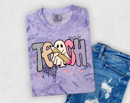 “Teach” Halloween Color Blast Tee