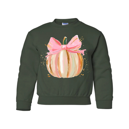 Girly Pumpkin Sweatshirt - YOUTH