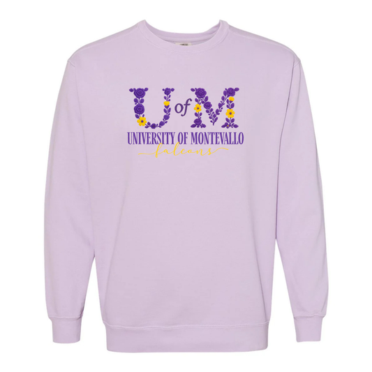 “U of M” Floral Sweatshirt
