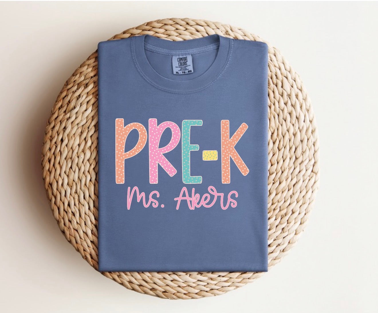 Custom Grade Level and Teacher Name Tee