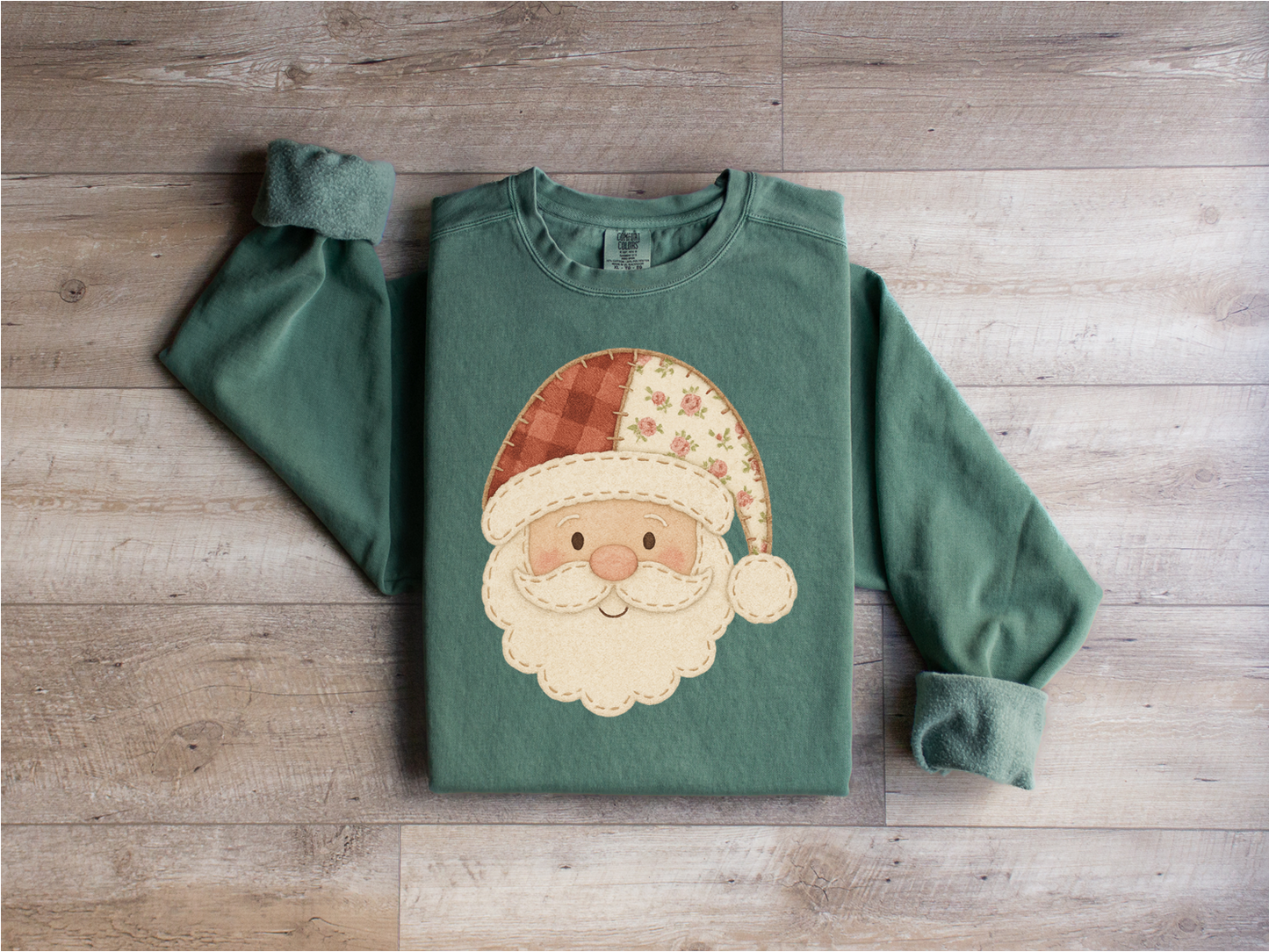 Stitched Santa Sweatshirt