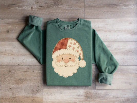 Stitched Santa Sweatshirt