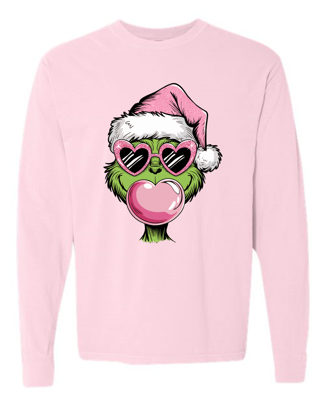 Grinch Bubblegum Long Sleeve Tee