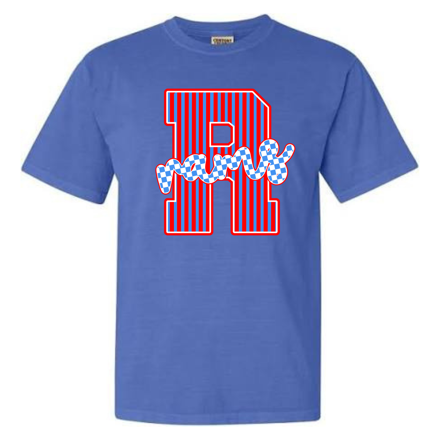 Rutledge Rams Striped Tee