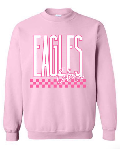 Checkered Pink Out Sweatshirt