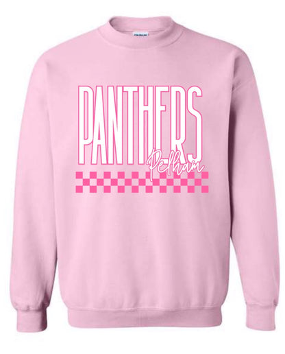 Checkered Pink Out Sweatshirt