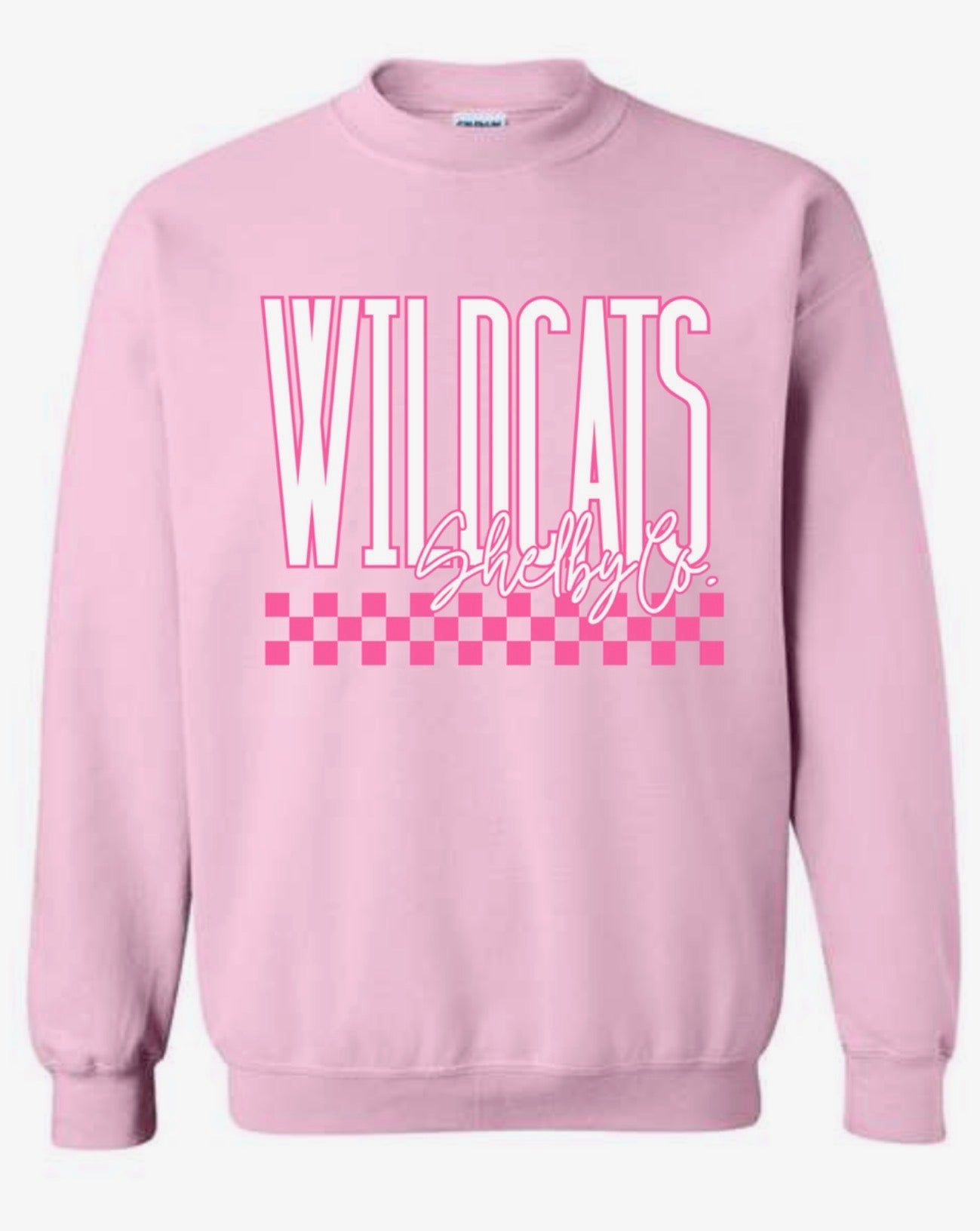 Checkered Pink Out Sweatshirt