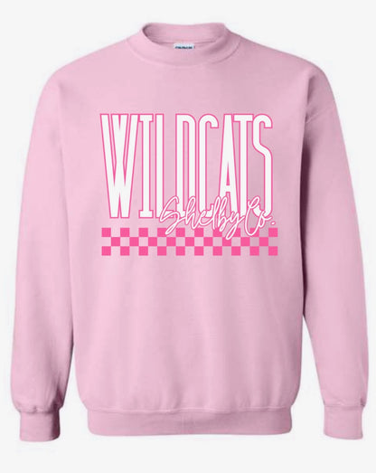 Checkered Pink Out Sweatshirt