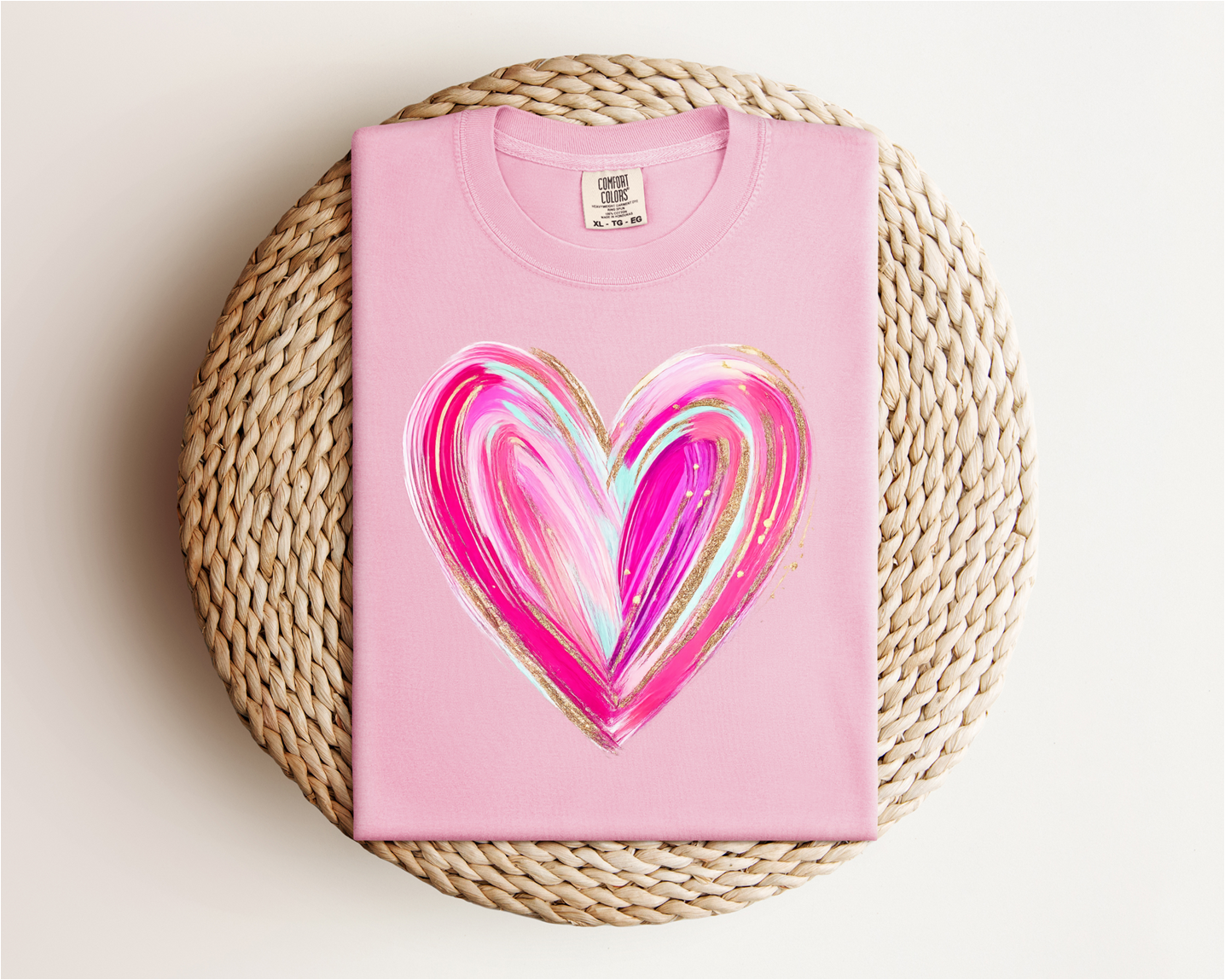 Watercolor Heart Tee