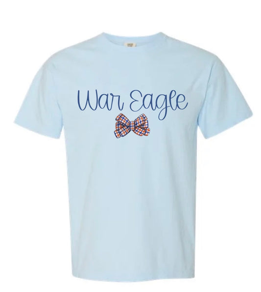 War Eagle Plaid Bow Tee