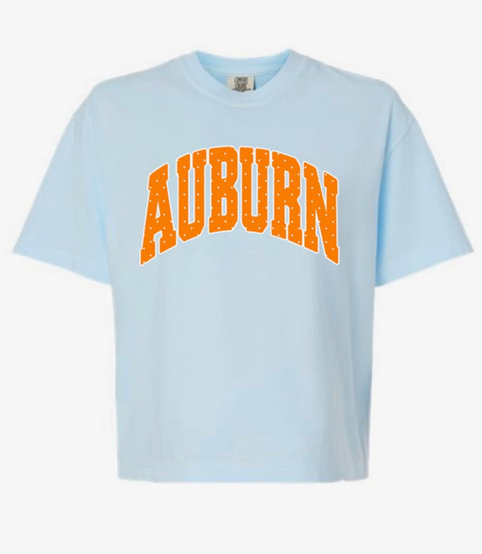 Auburn Polka Dot Boxy Tee