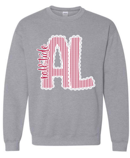 AL Striped Lace Sweatshirt