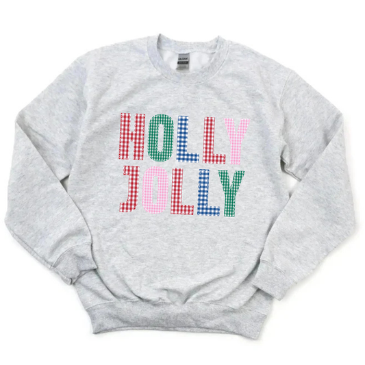 Christmas Gingham Sweatshirt