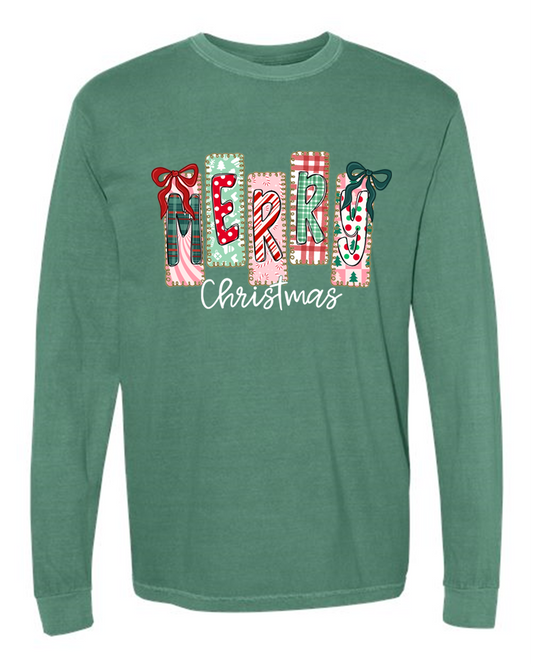 “Merry Christmas” Long Sleeve Tee