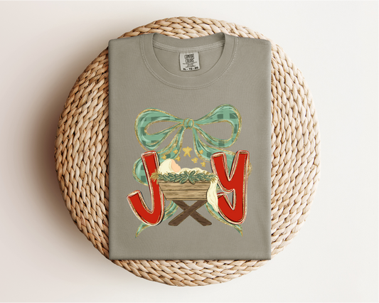 “Joy” Manger Scene Tee