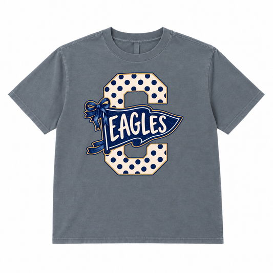 C Eagles Dusty Blue Boxy Tee