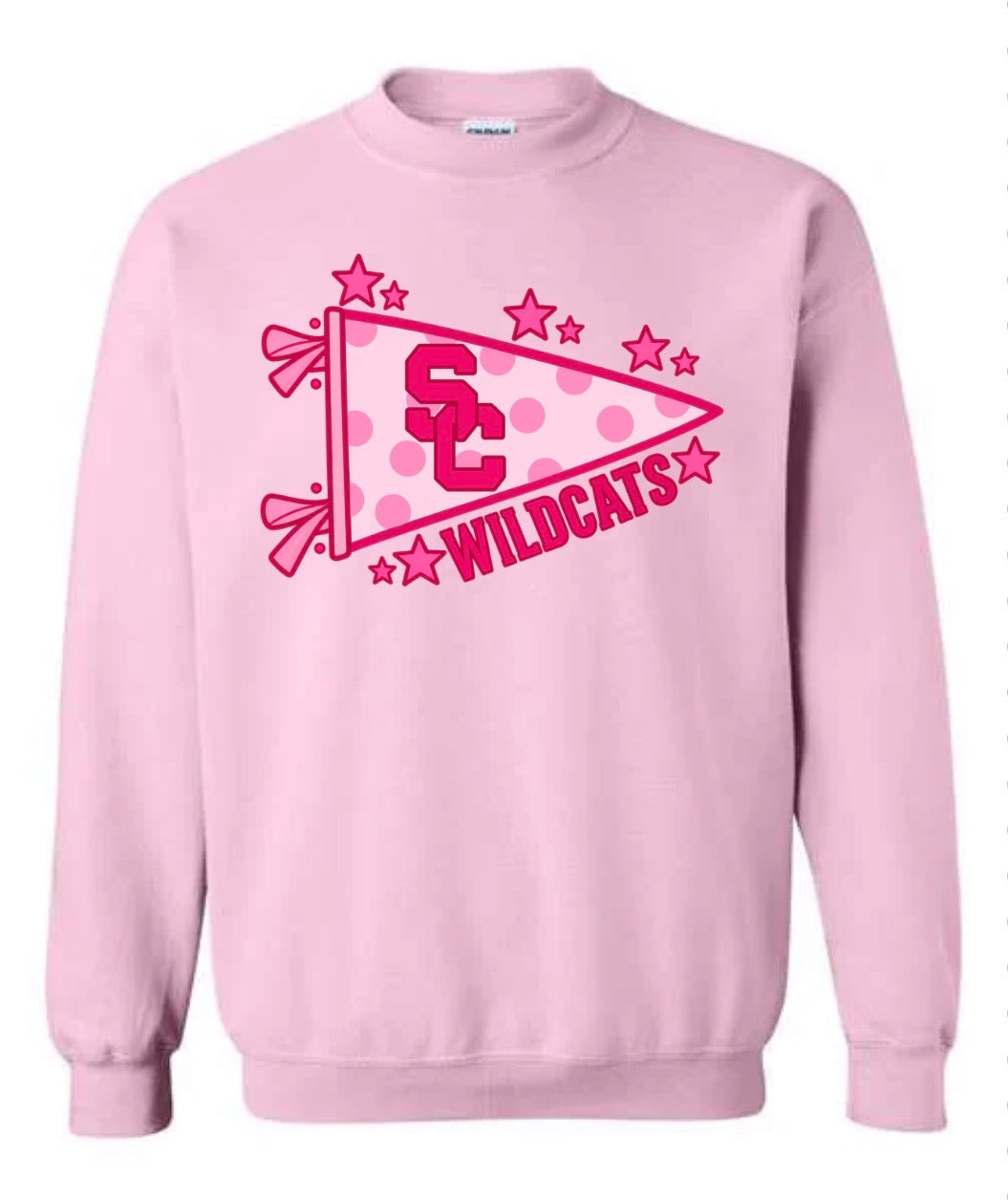 SC Wildcats Pink Out Pennant Tee