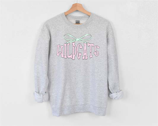 “Wildcats” Bow Sweatshirt