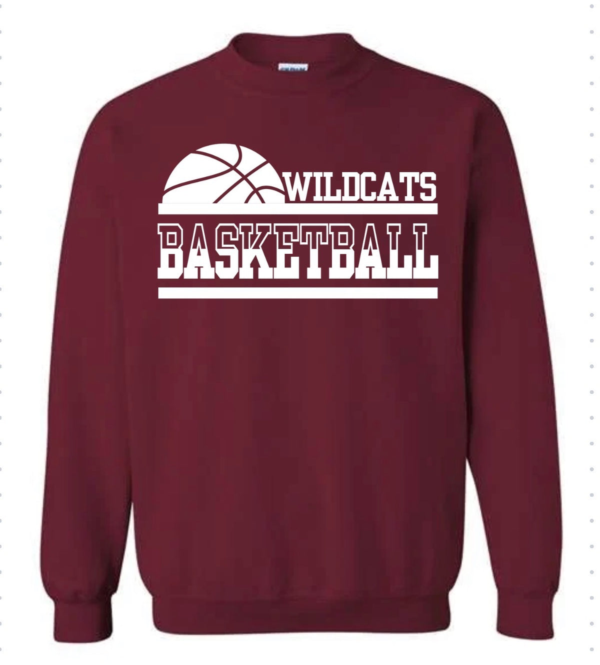 Wildcats Basketball Stacked Sweatshirt