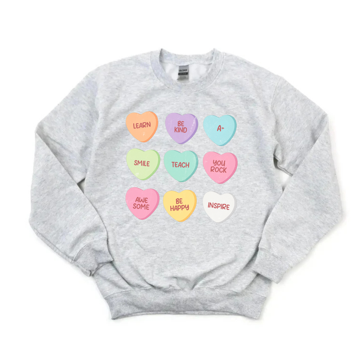 Teaching Conversation Hearts Sweatshirt
