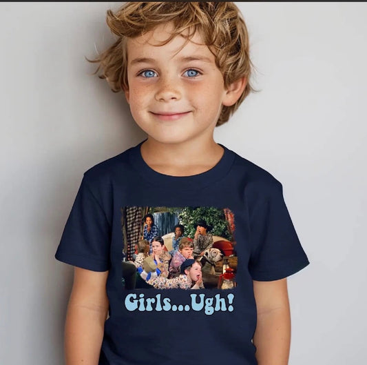 “Girls…ugh!” Tee