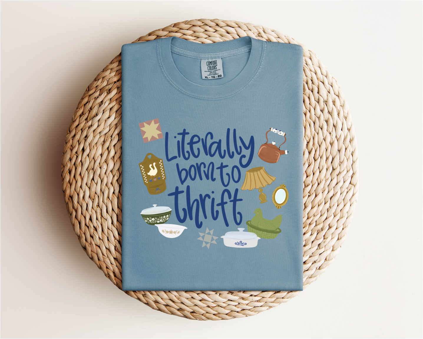 “Literally Born to Thrift” Tee