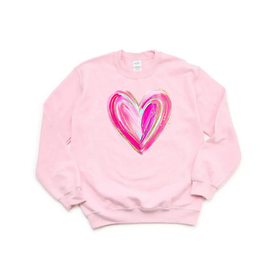 Watercolor Heart Sweatshirt