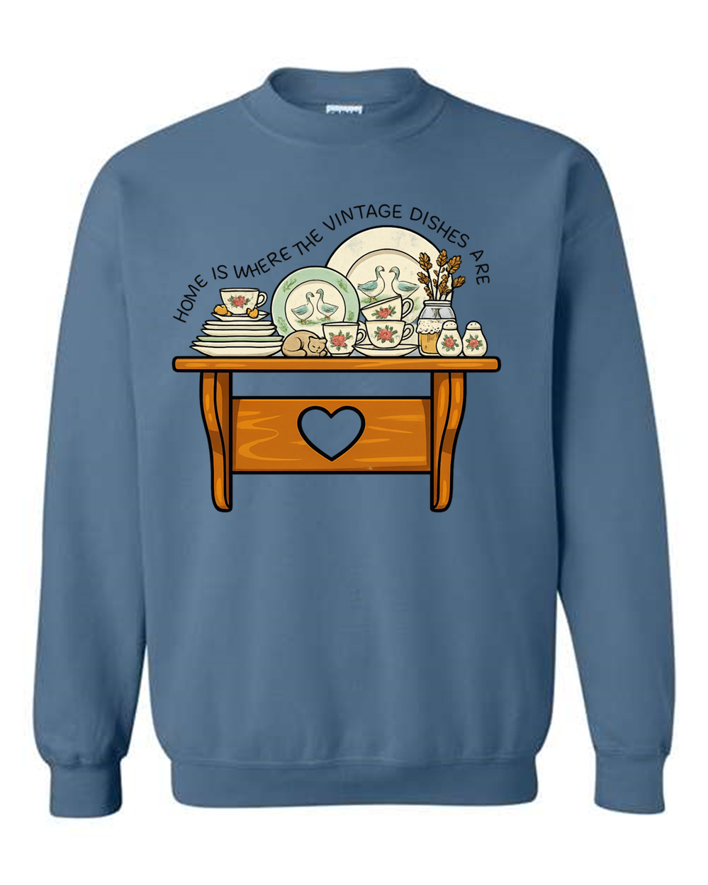 Vintage Dishes Sweatshirt