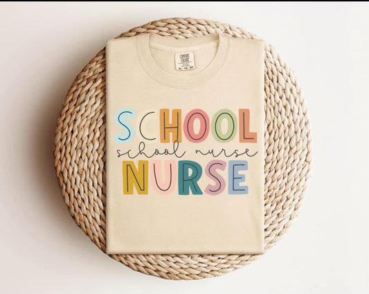 “School Nurse” Muted Tee